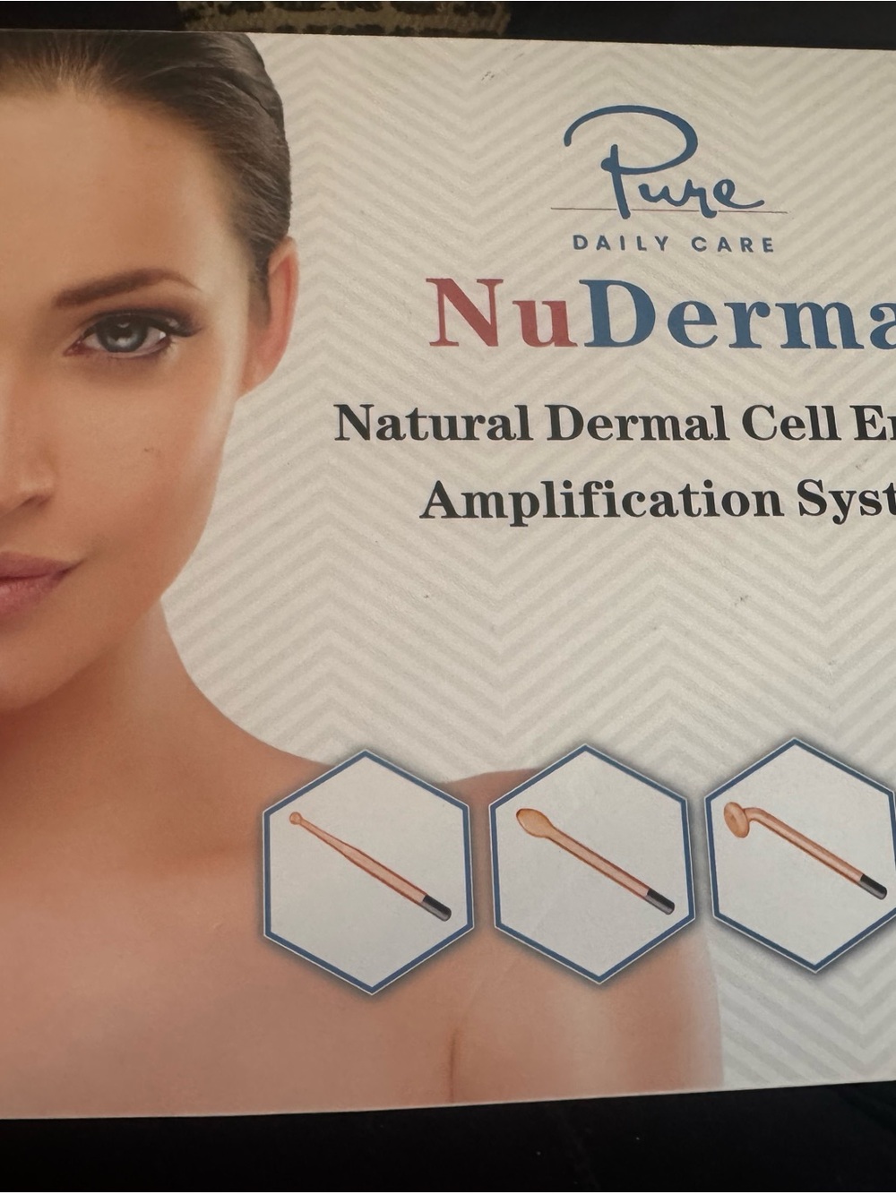 Pure Daily Care NuDerma Portable Handheld Skin Therapy Wand Machine